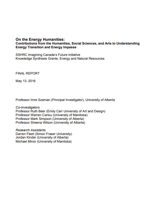 energy humanities